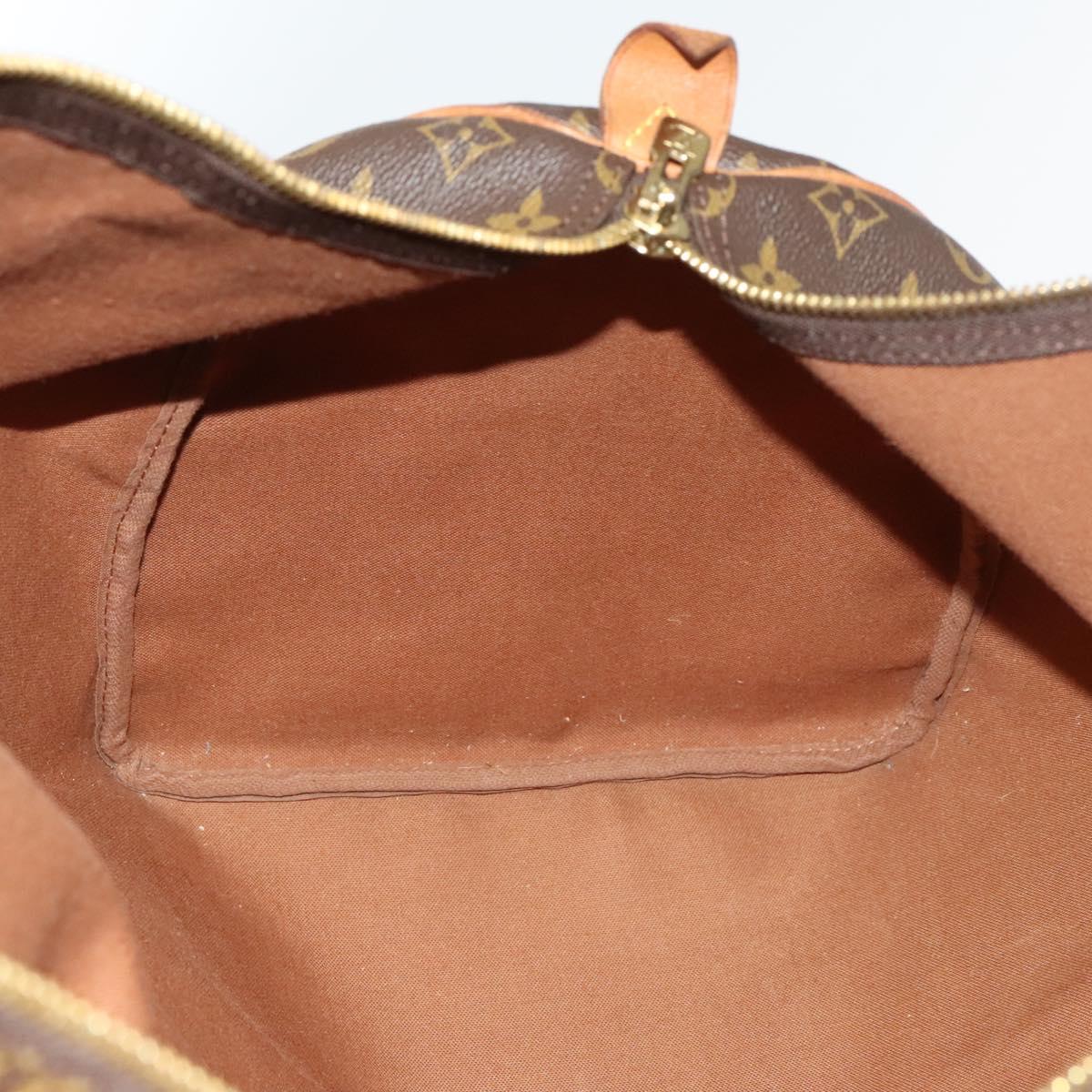 Louis Vuitton Keepall 55, Brown, Canvas, travel