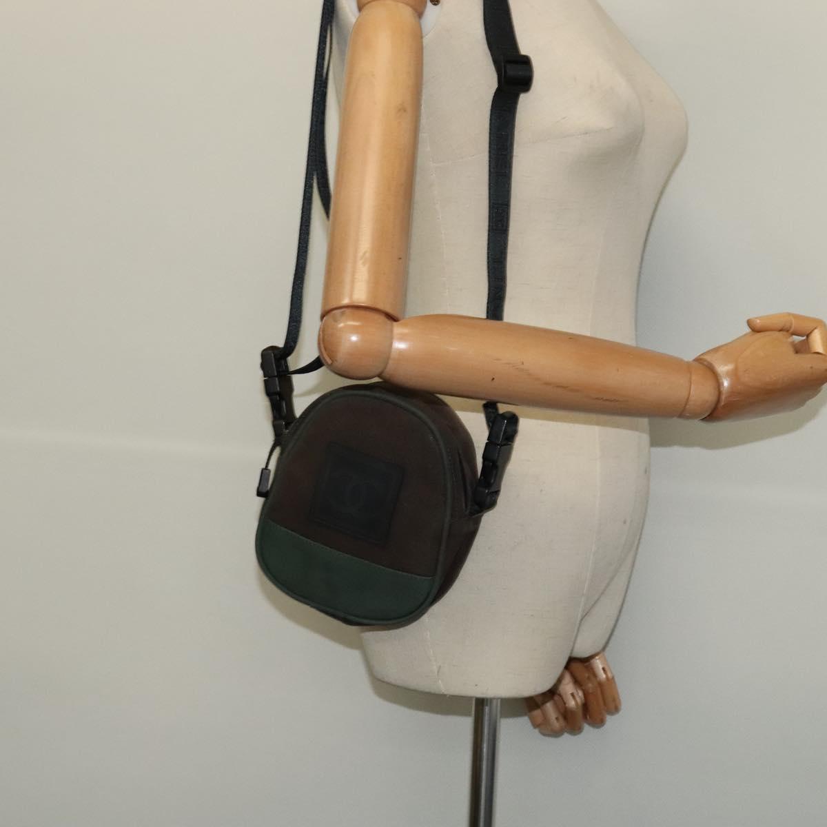 Chanel Sport line, Brown, Canvas, shoulder