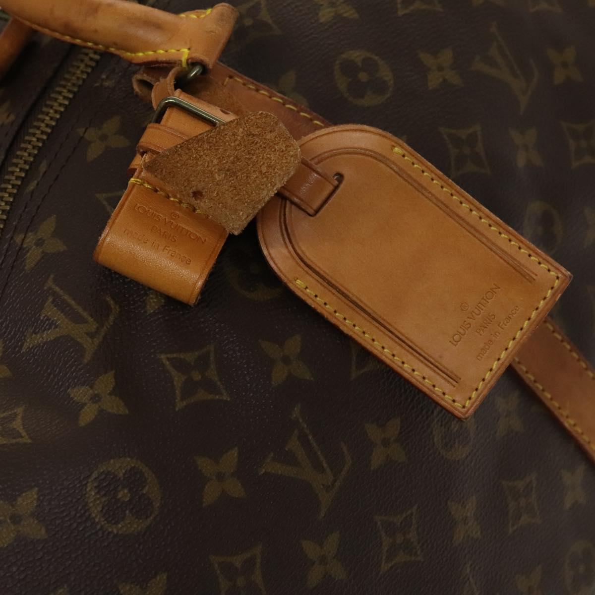 Louis Vuitton Keepall Bandoulière 60, Brown, Canvas, travel