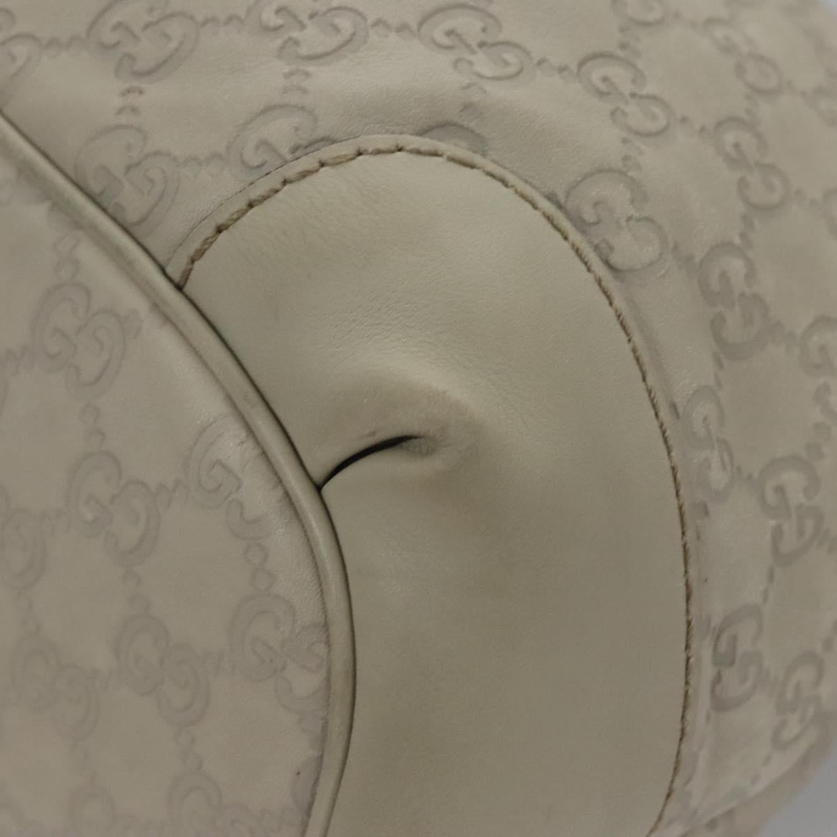 Gucci Sukey, White, Canvas, tote