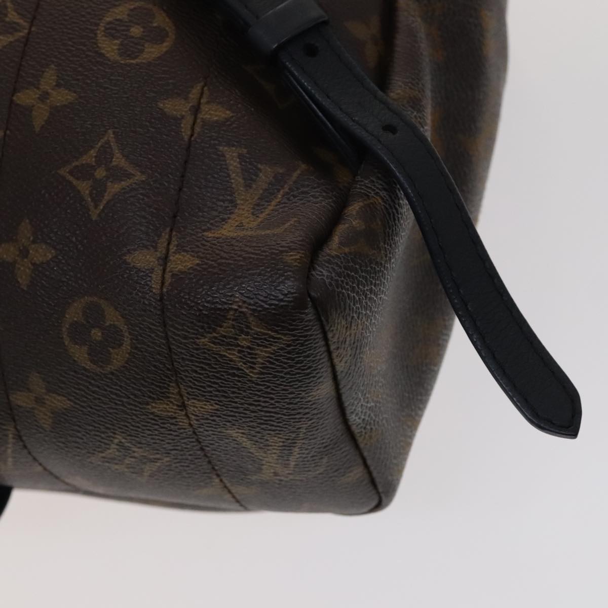 Louis Vuitton Palm Springs MM, Brown, Canvas, backpack