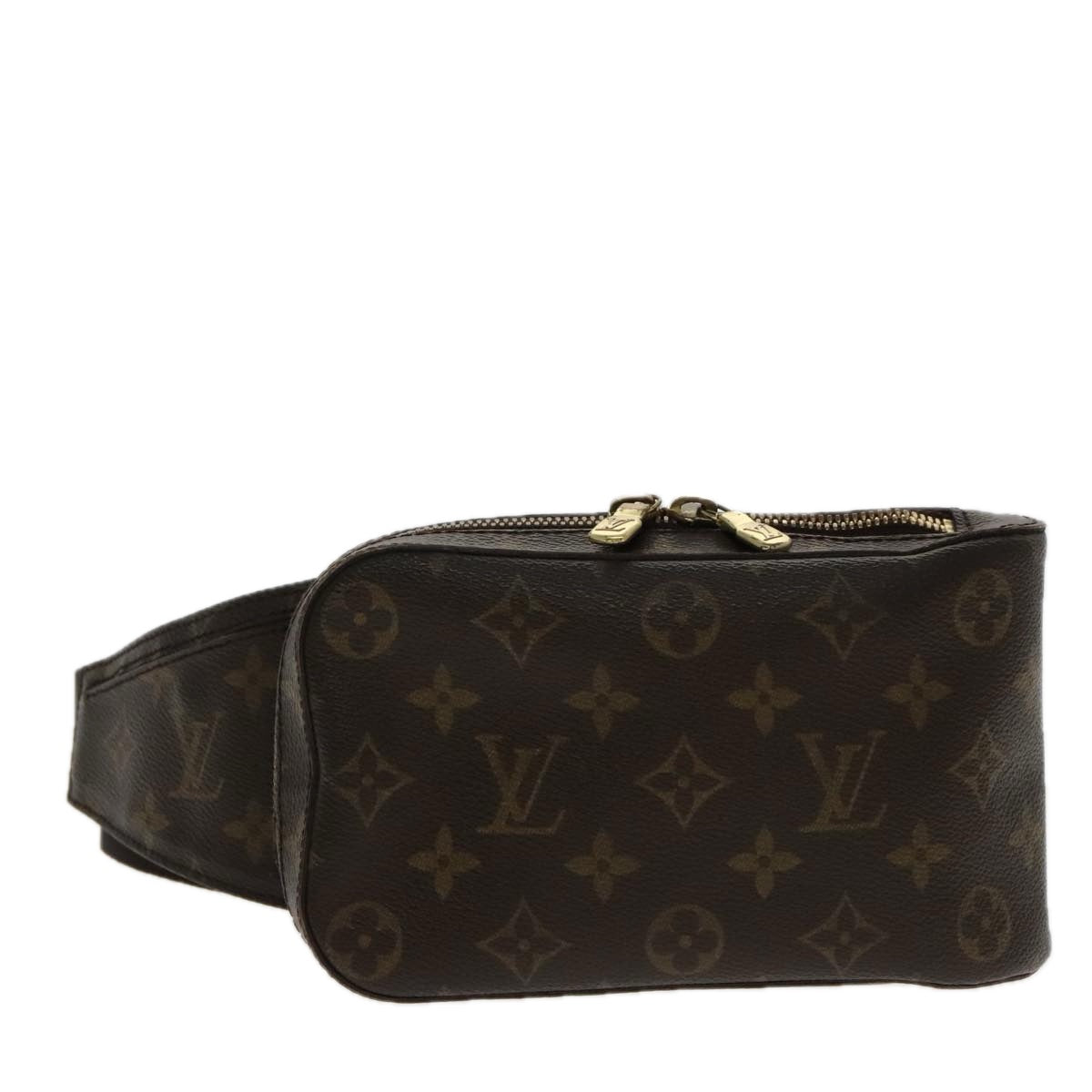 Louis Vuitton Geronimos, Brown, Canvas, shoulder