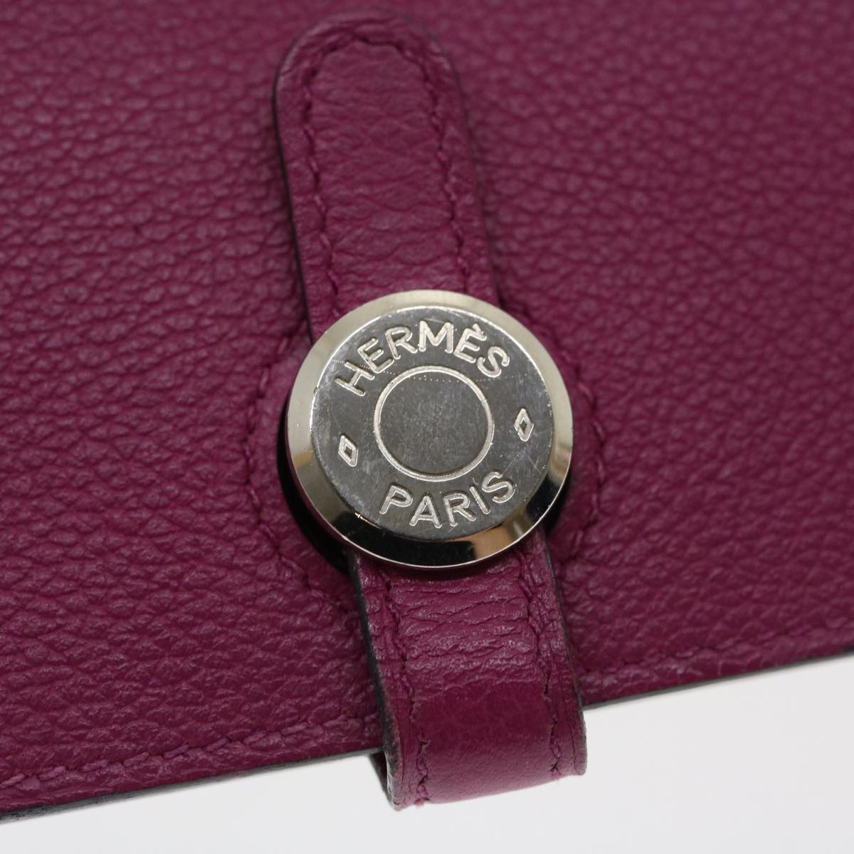 Hermès Dogon, Red, Leather, wallet