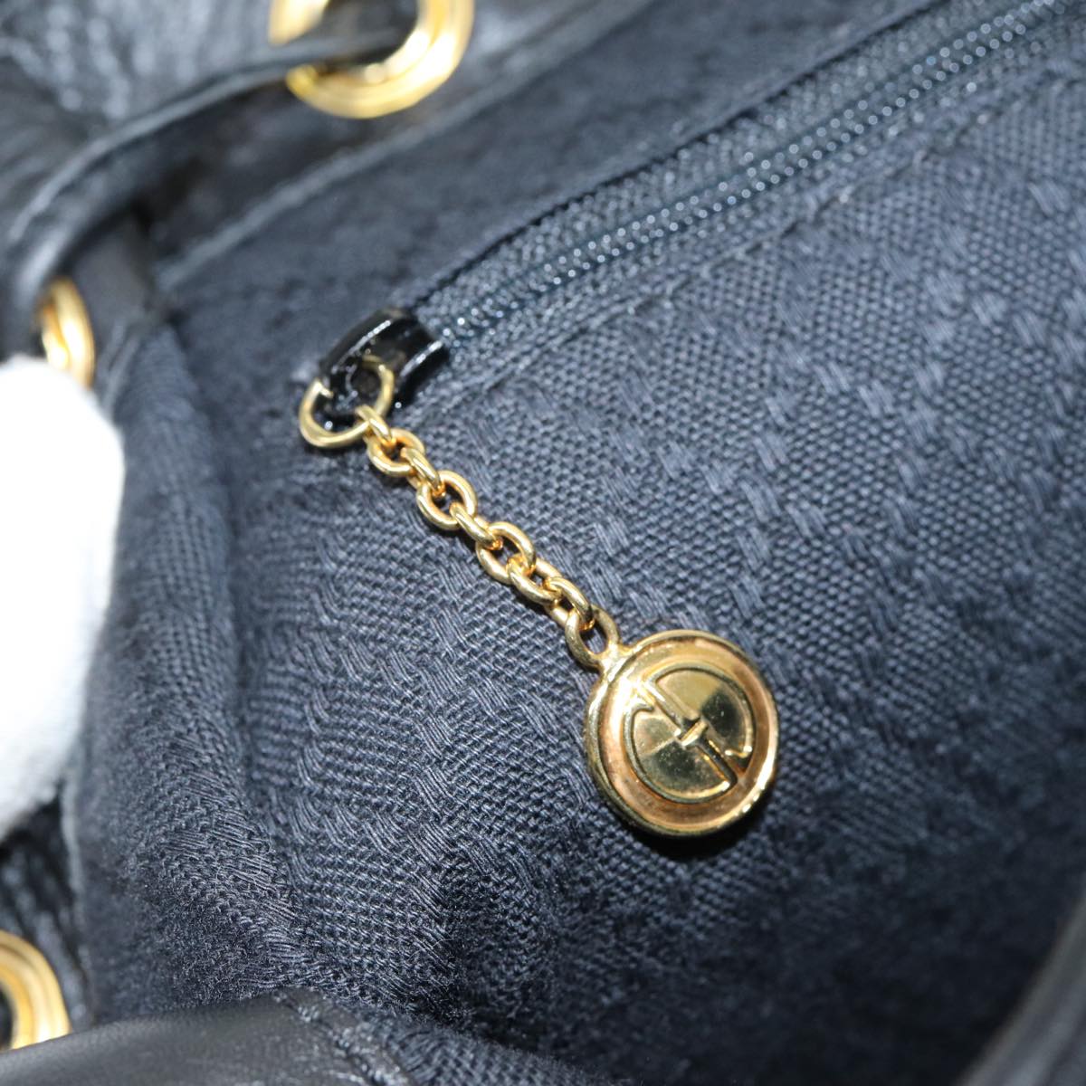Gucci Bamboo, Black, Leather, backpack