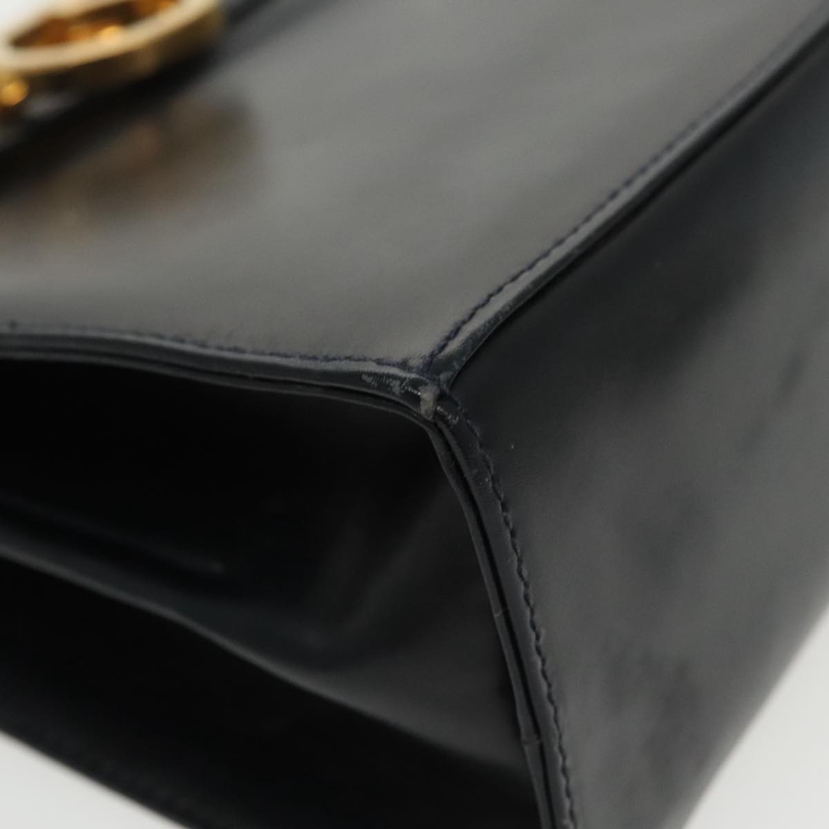 Salvatore Ferragamo Convertible Top Handle Bag Leather, BLACK, LEATHER, Handbag