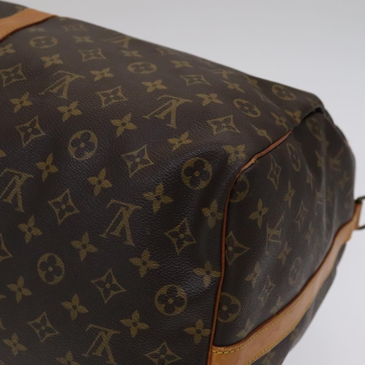 Louis Vuitton Keepall Bandoulière 60, Brown, Canvas, travel