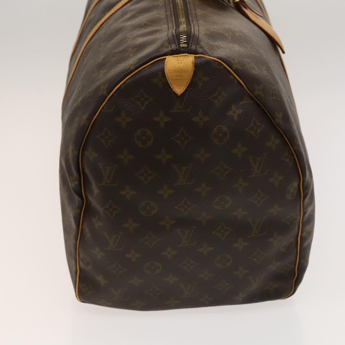 Louis Vuitton Keepall 60, Brown, Canvas, travel