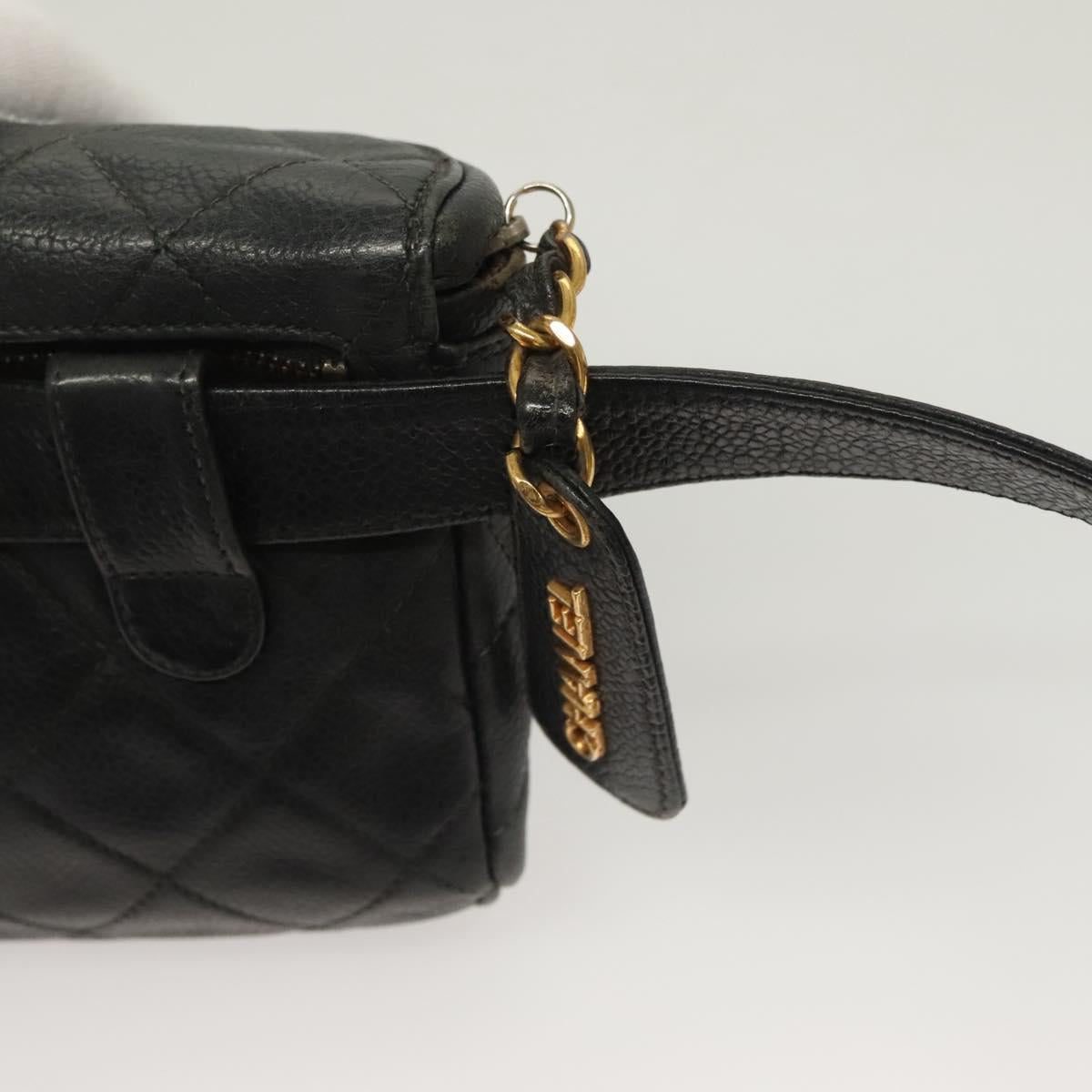 Chanel Vintage, Black, Leather, shoulder