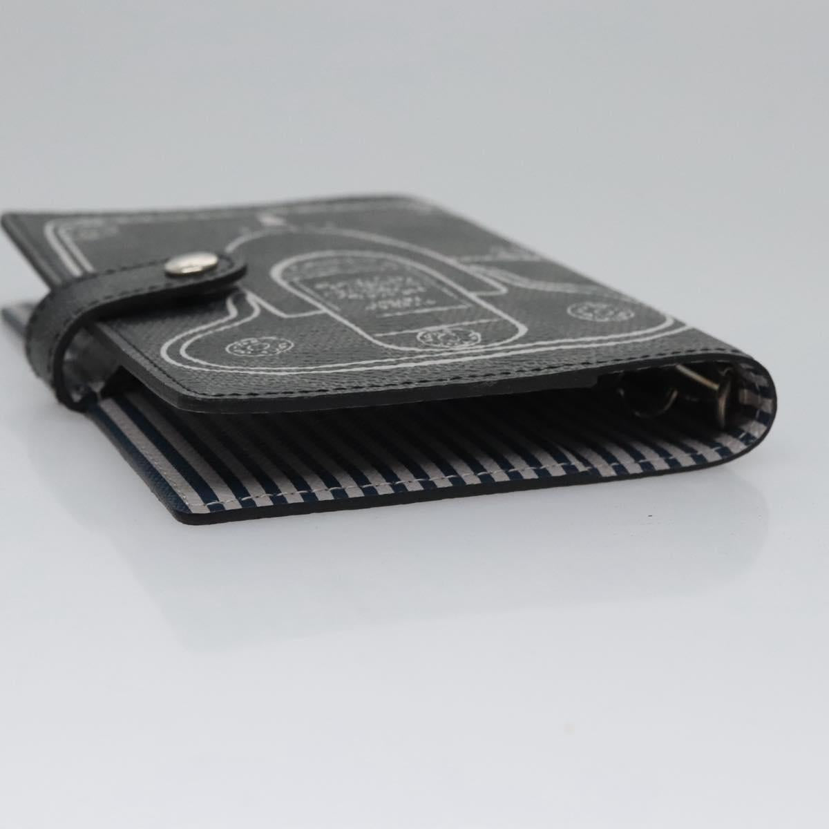 Louis Vuitton Agenda PM, Black, Canvas, wallet