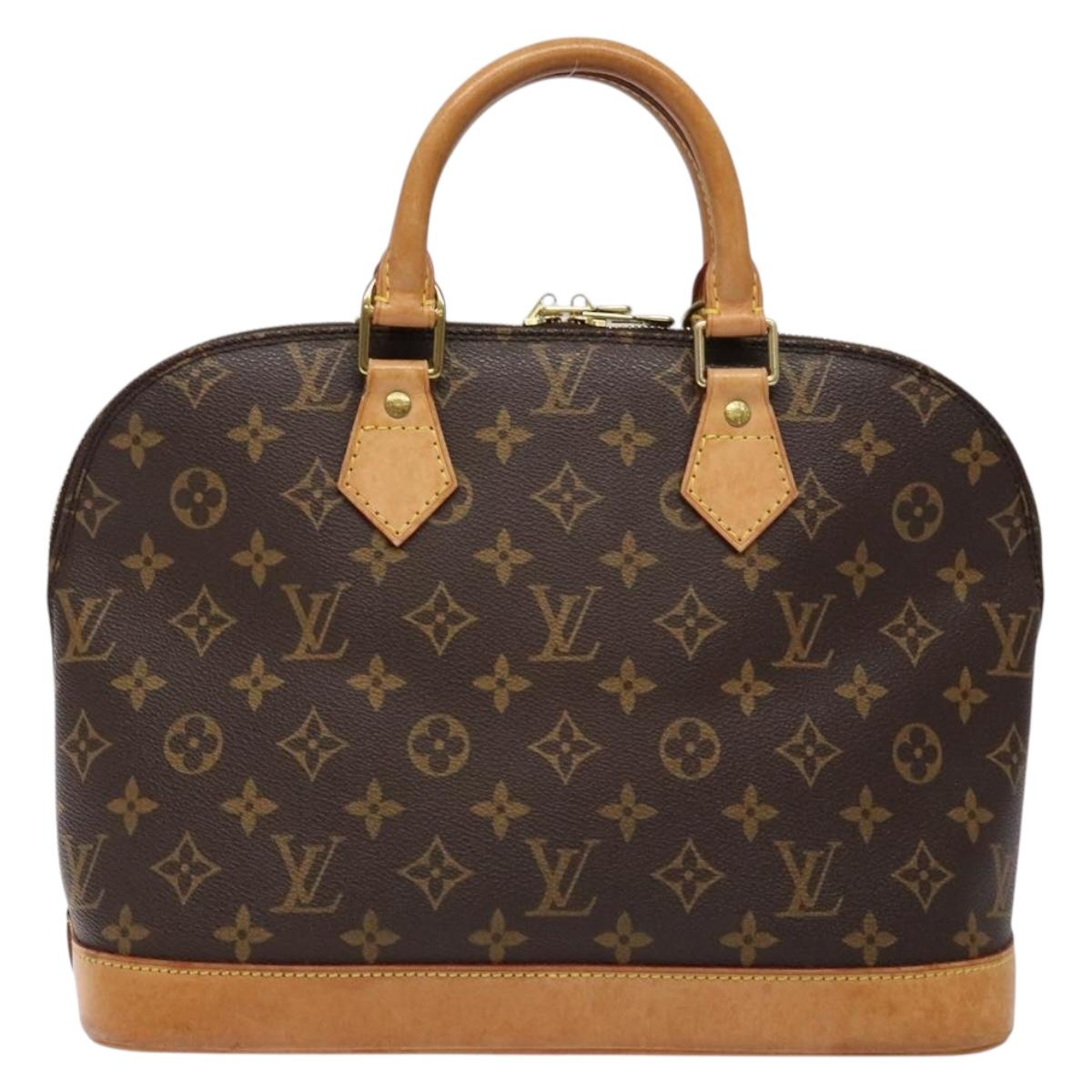 Louis Vuitton Alma, Brown, Canvas, handbag