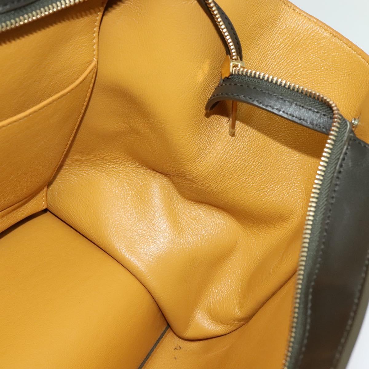 Céline Trapèze, Black, Leather, tote