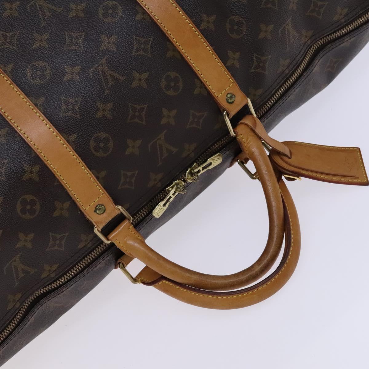 Louis Vuitton Keepall 60, Brown, Canvas, travel