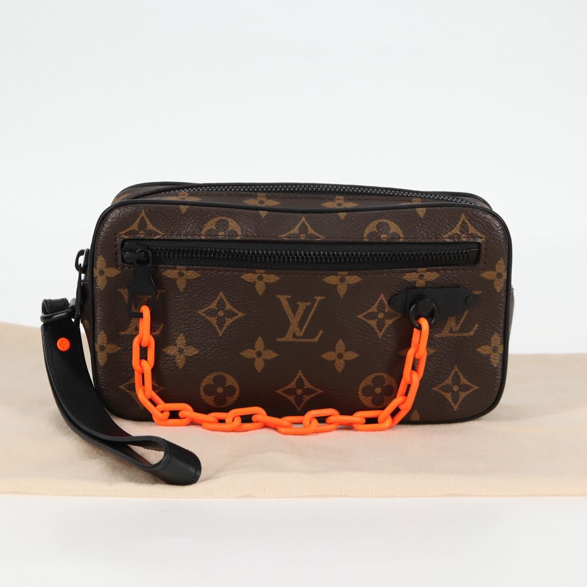 Louis Vuitton Volga, Brown, Canvas, clutch