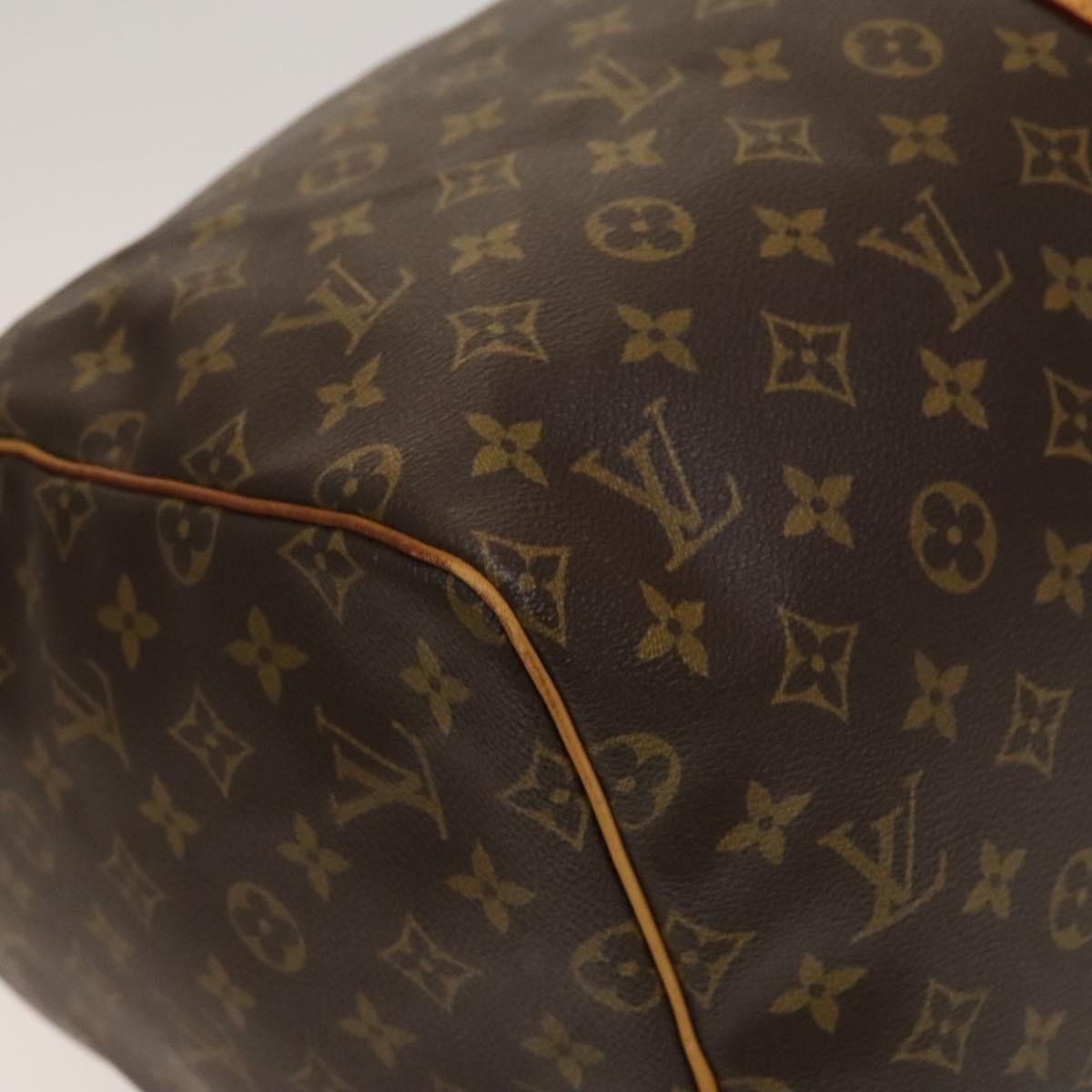 Louis Vuitton Keepall 55, Brown, "CANVAS, LEATHER", travel