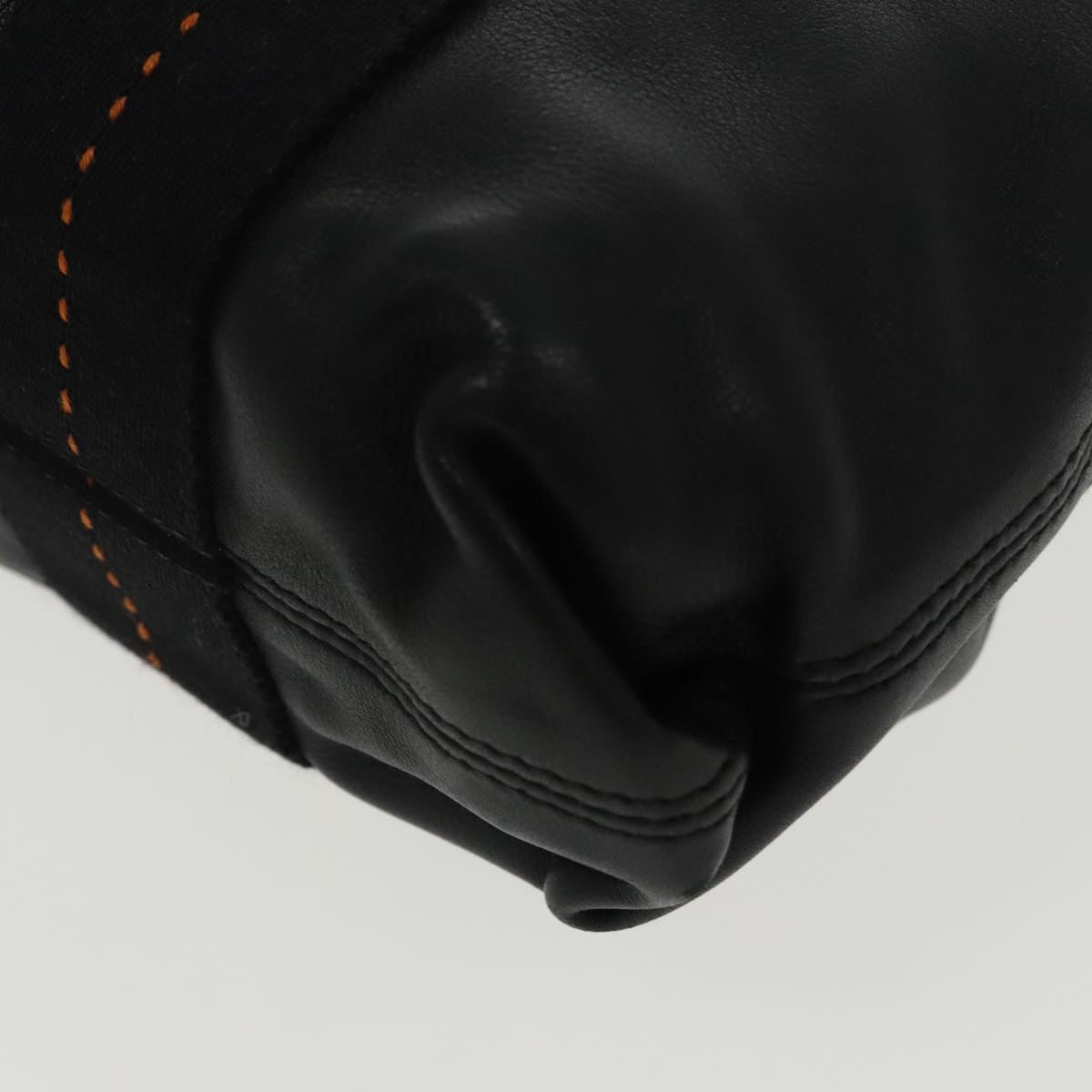 Hermès Caravan, Black, Leather, handbag