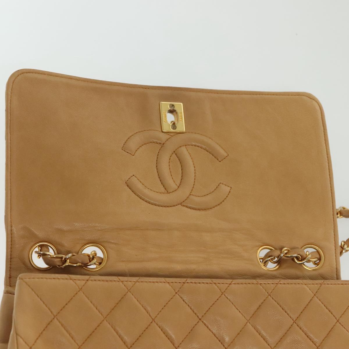 Chanel Matelassé, Brown, Leather, shoulder