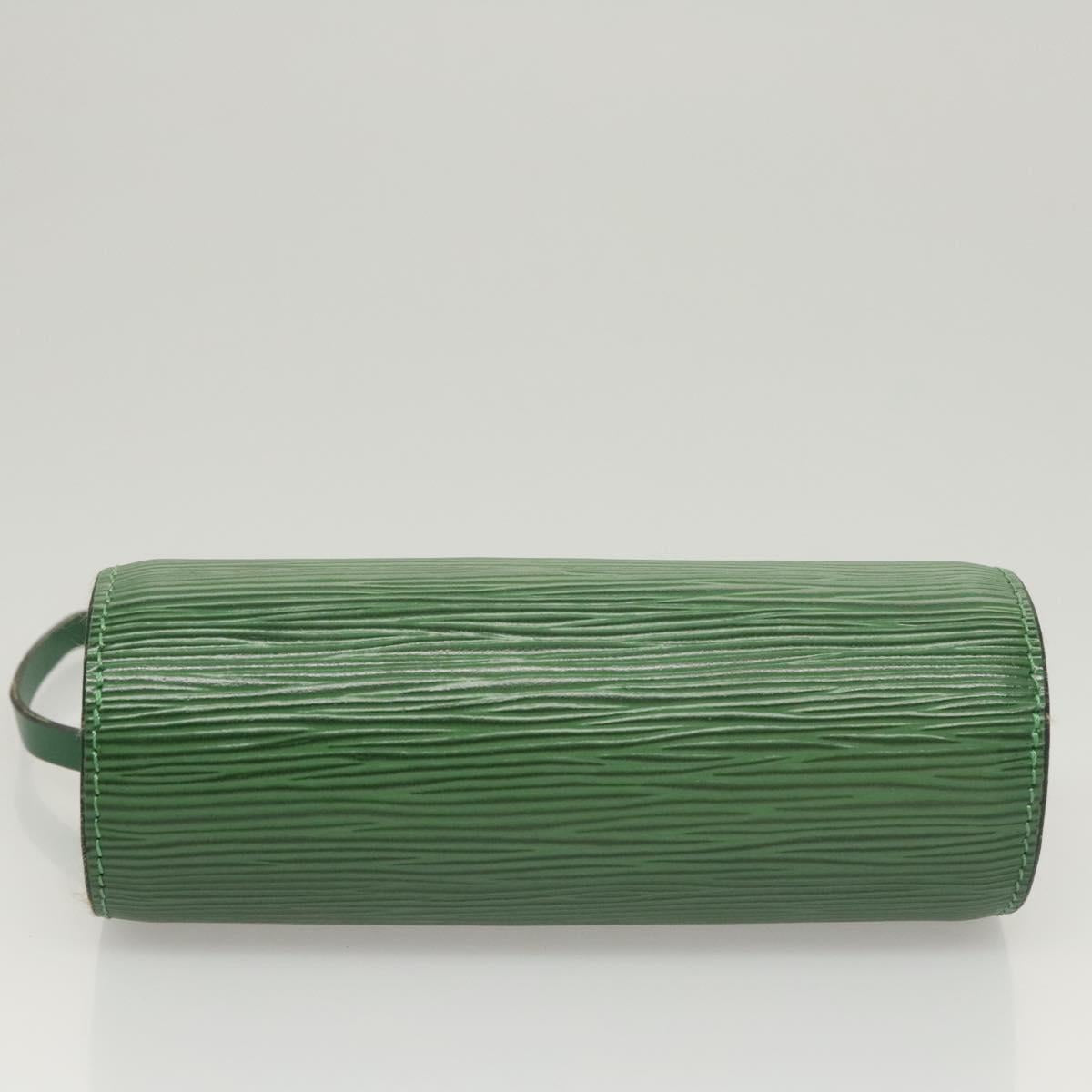 Louis Vuitton Soufflot, Green, Leather, handbag