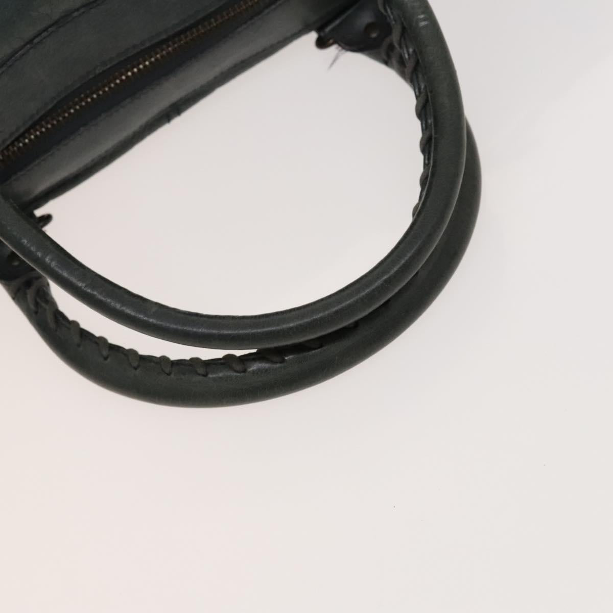 Balenciaga City, Grey, Leather, handbag