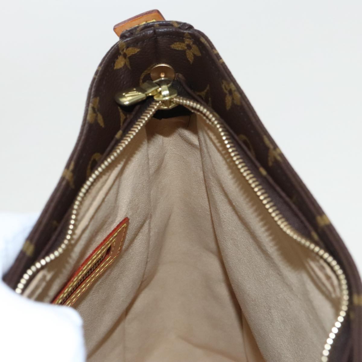 Louis Vuitton Looping GM, Brown, Canvas, handbag