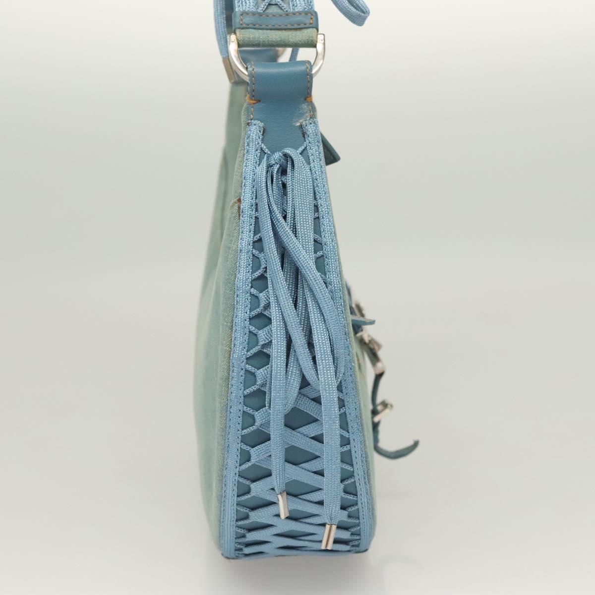 Dior Admit It, Blue, Canvas, shoulder