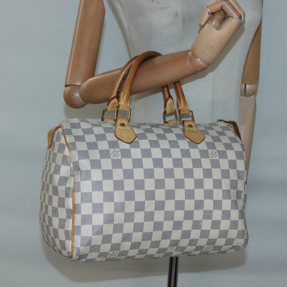 Louis Vuitton Speedy 30, Beige, Canvas, handbag