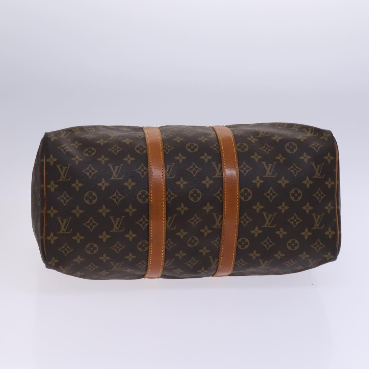 Louis Vuitton Keepall 45, Brown, Canvas, travel