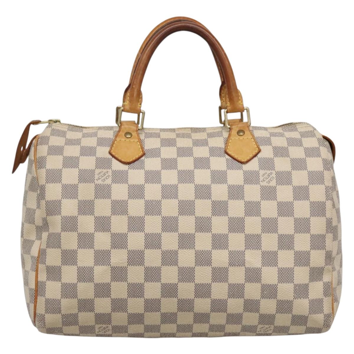 Louis Vuitton Speedy 30, Beige, Canvas, handbag