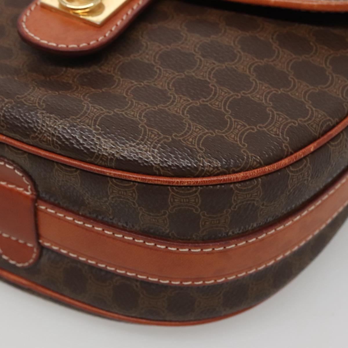 Céline Macadam, Brown, Canvas, shoulder