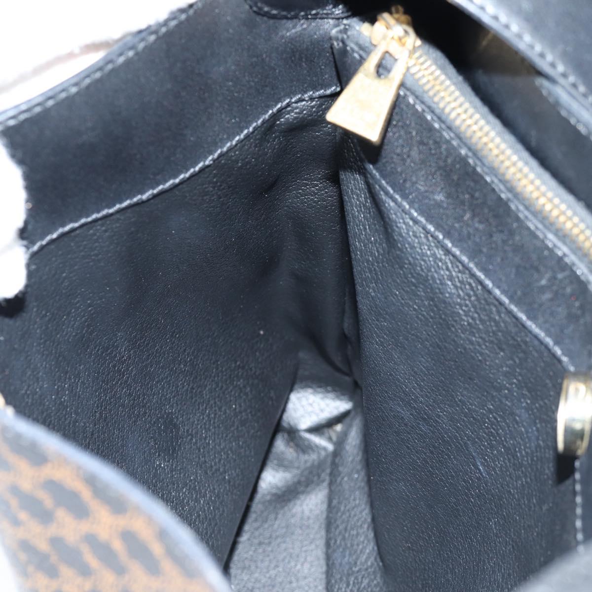 Céline Hobo, Black, Canvas, shoulder