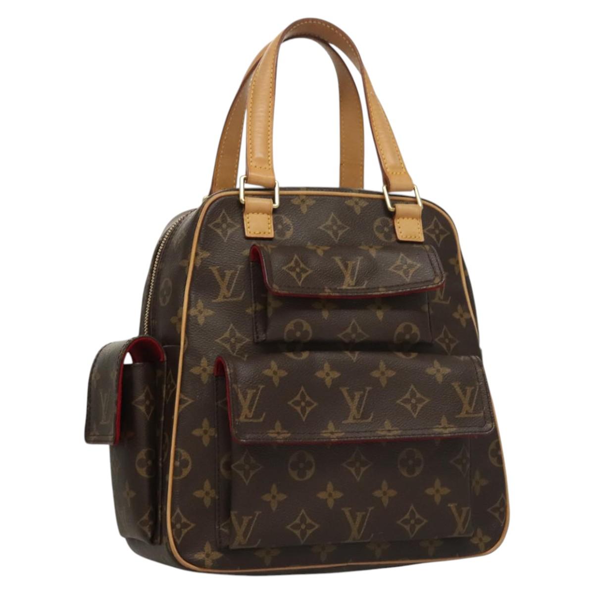 Louis Vuitton Excentri cité, Brown, Canvas, handbag
