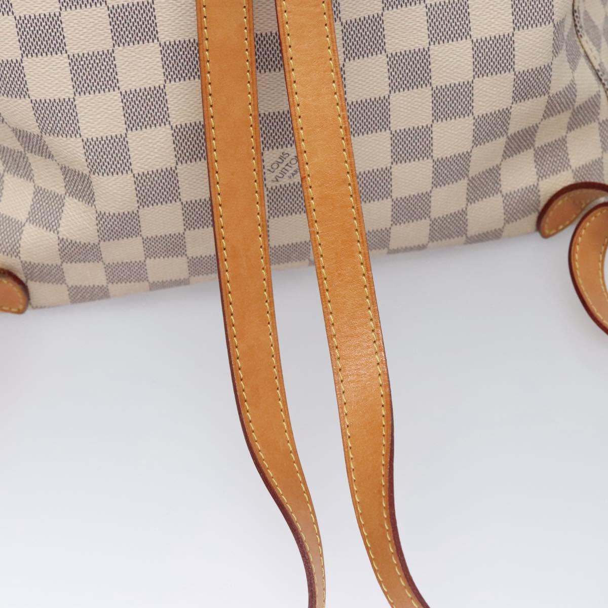 Louis Vuitton Sperone, White, Canvas, backpack
