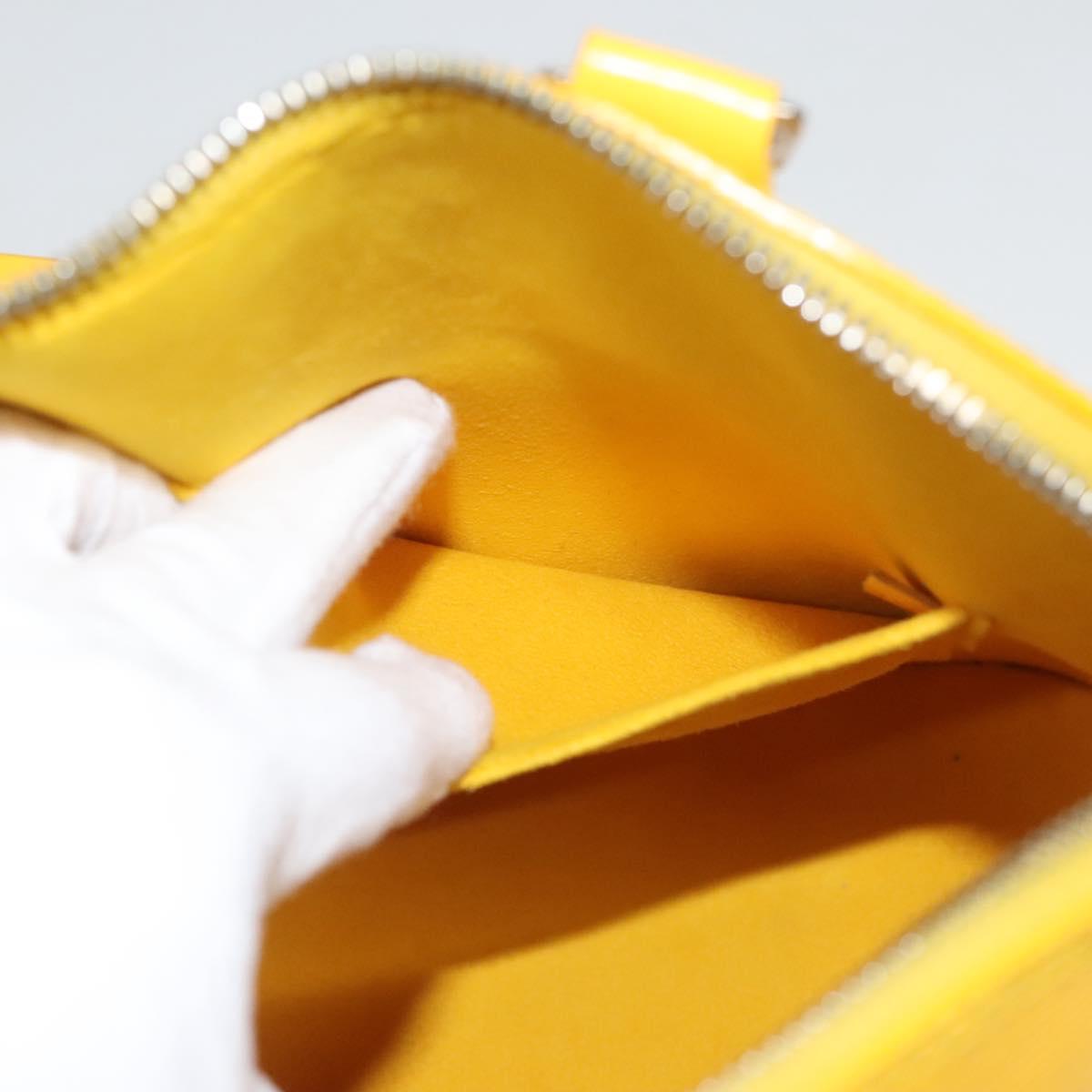 Louis Vuitton Alma, Yellow, Leather, handbag