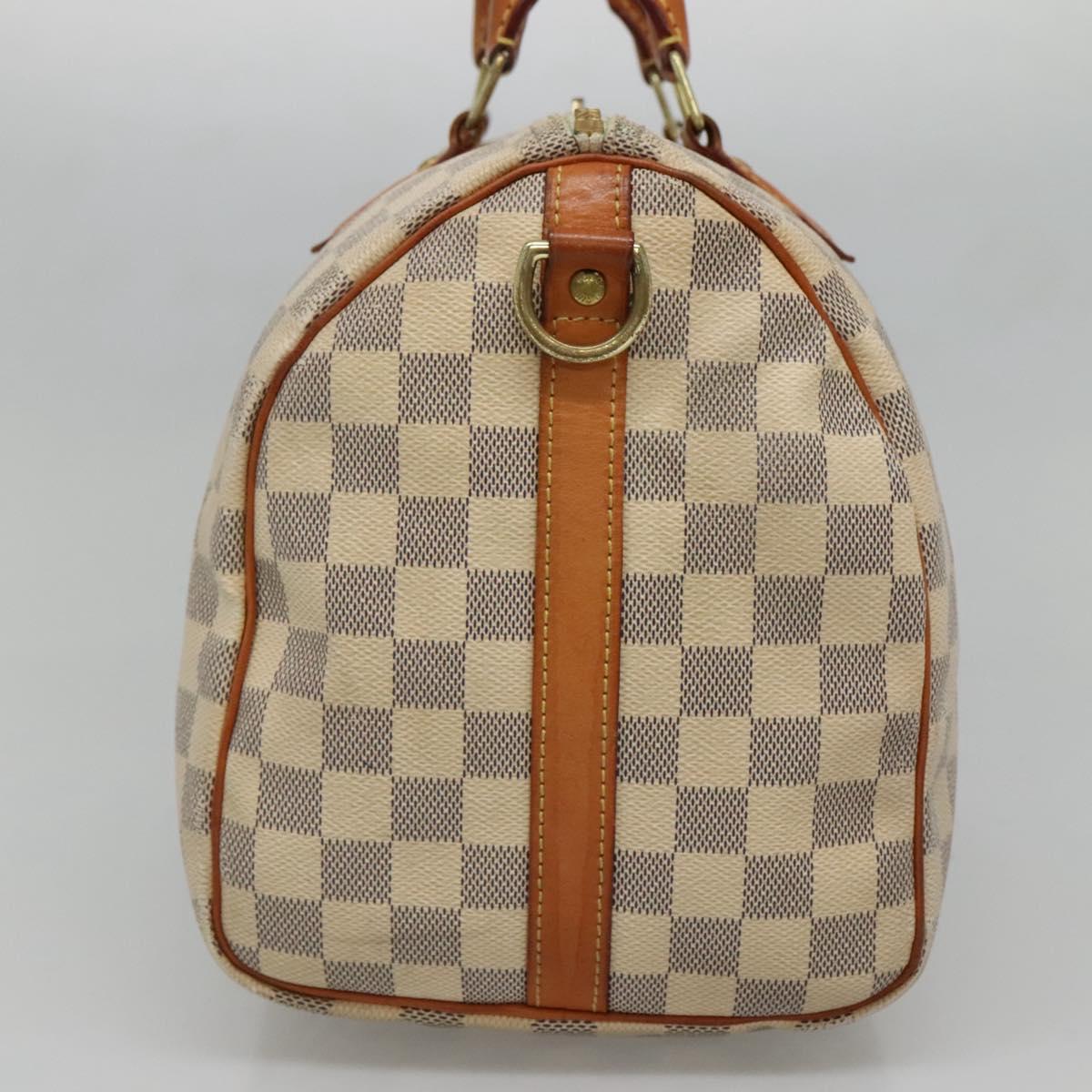 Louis Vuitton Speedy Bandoulière 30, White, Canvas, handbag