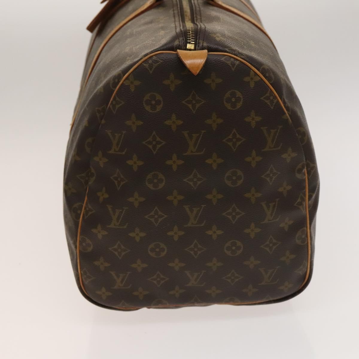 Louis Vuitton Keepall 55, Brown, Canvas, travel