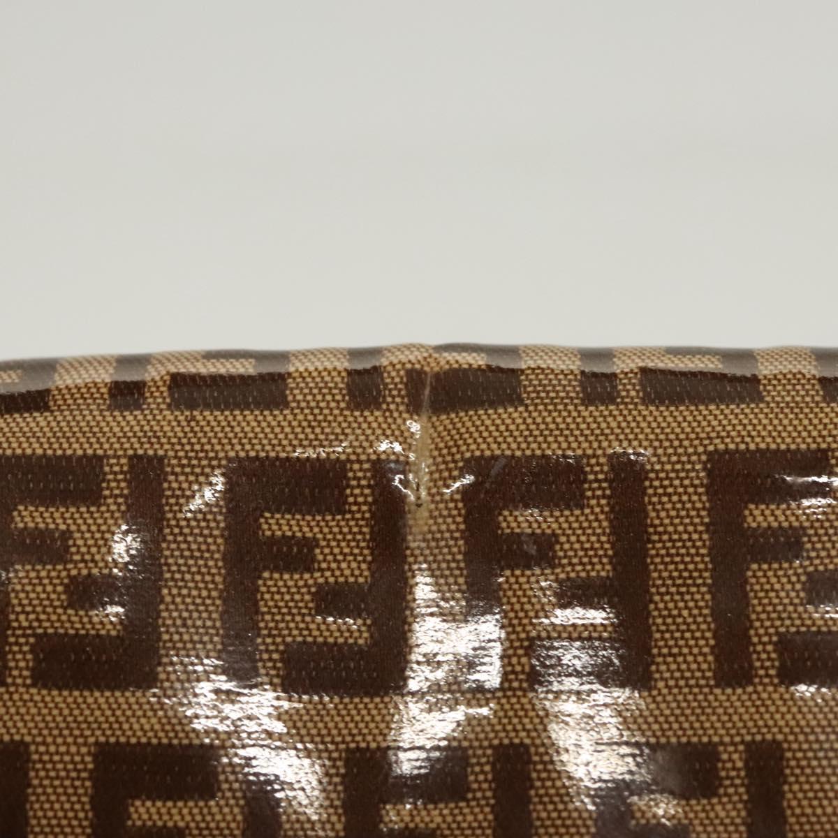 Fendi Baguette, Brown, Canvas, shoulder