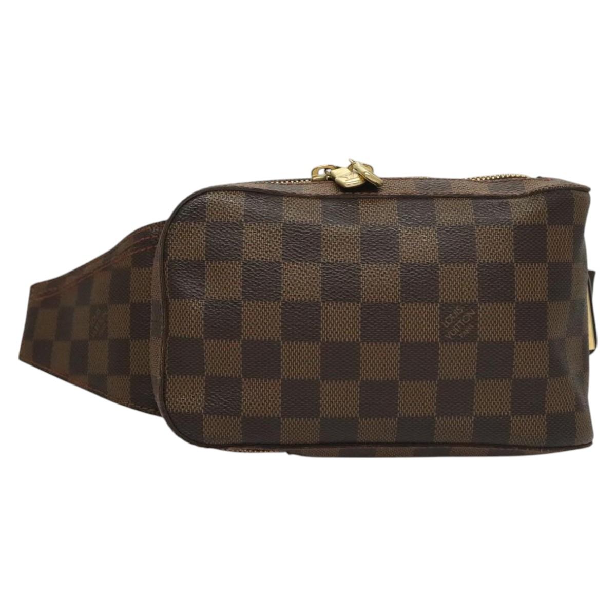 Louis Vuitton Geronimos, Brown, Canvas, clutch