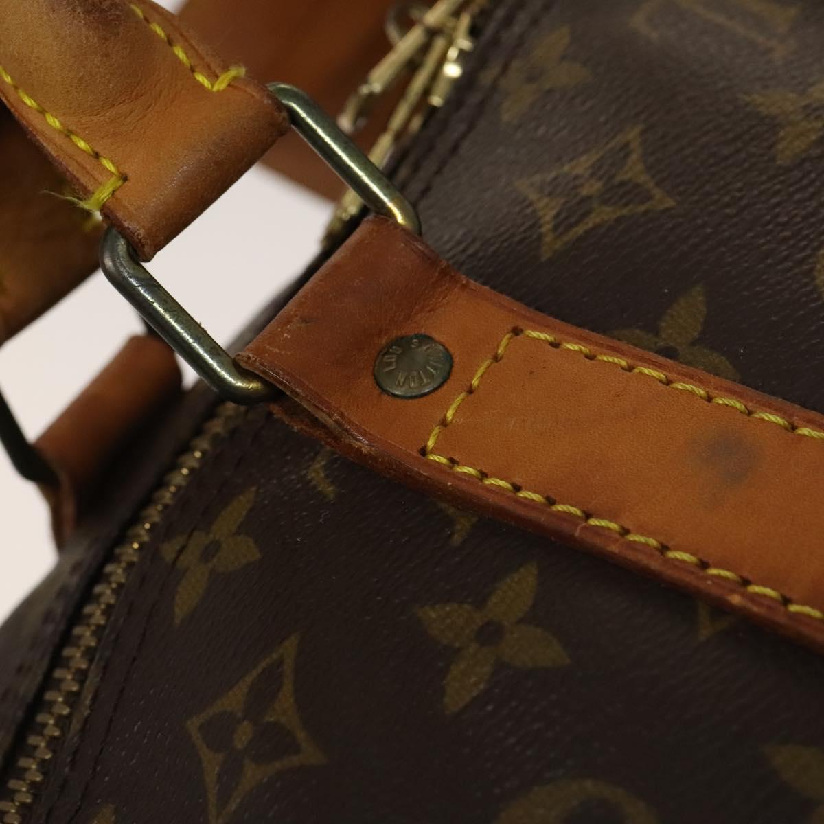 Louis Vuitton Keepall Bandoulière 60, Brown, Canvas, travel