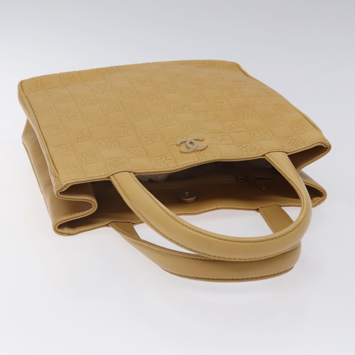 Chanel Chocolate bar, Beige, Leather, handbag