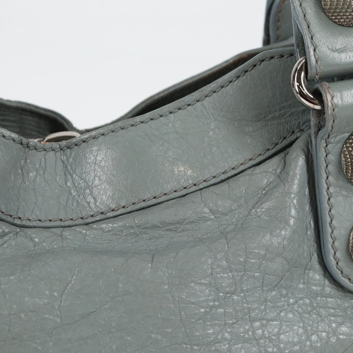 Balenciaga City, GRAY, Leather, handbag