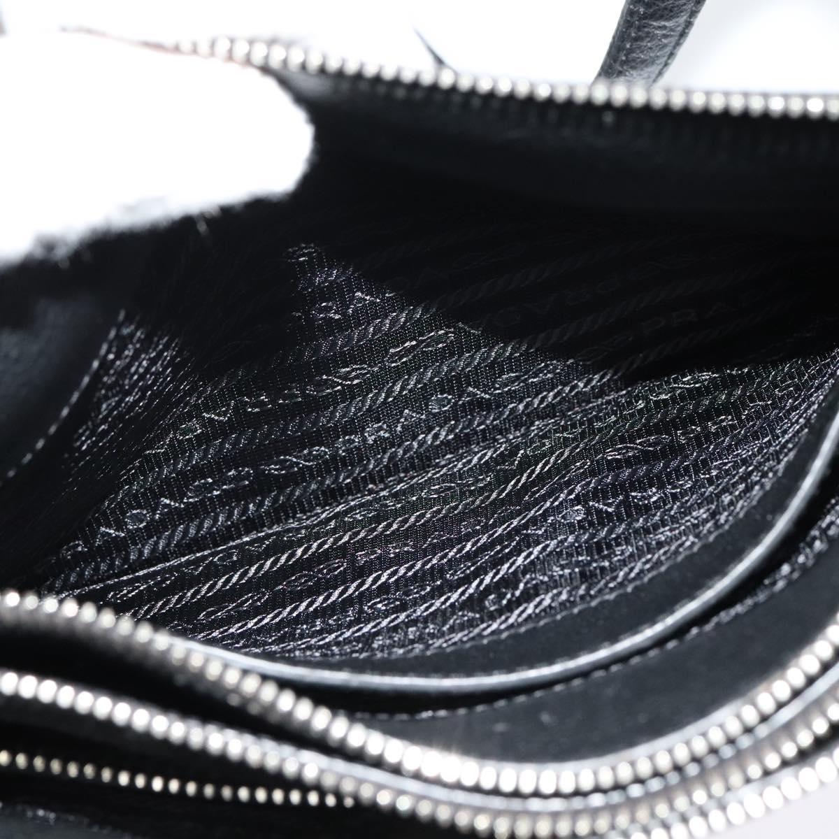 Prada Double, Black, Leather, shoulder
