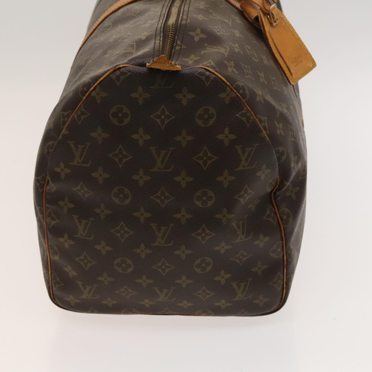 Louis Vuitton Keepall 55, Brown, Canvas, travel
