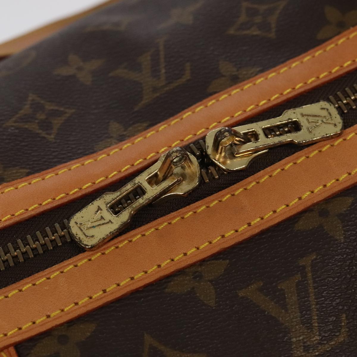 Louis Vuitton Sac Souple, Brown, Canvas, travel
