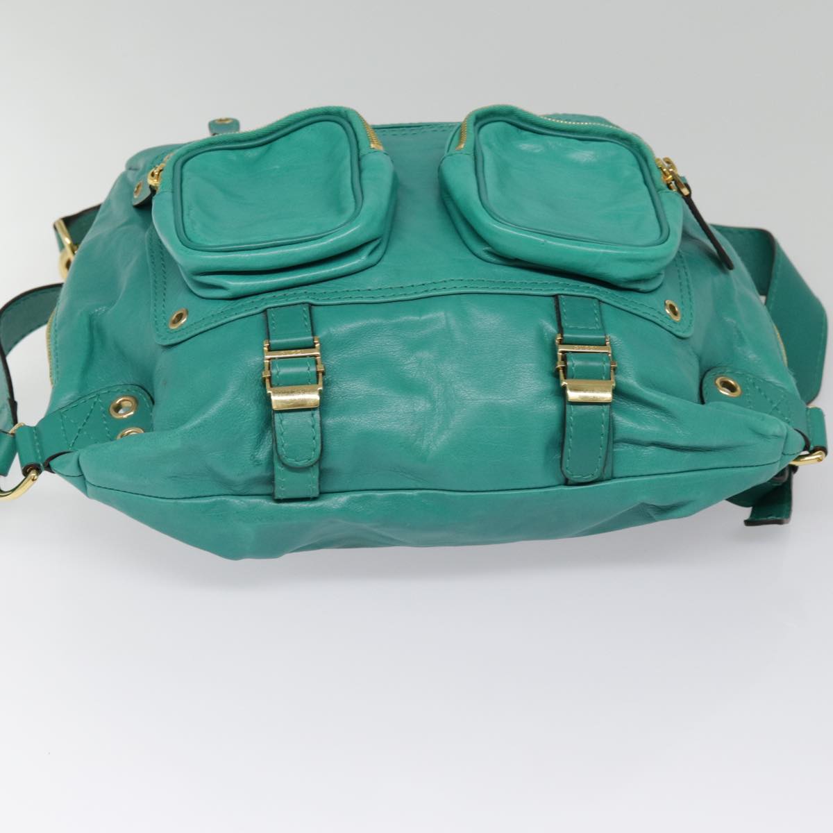 Gucci, Green, Leather, backpack