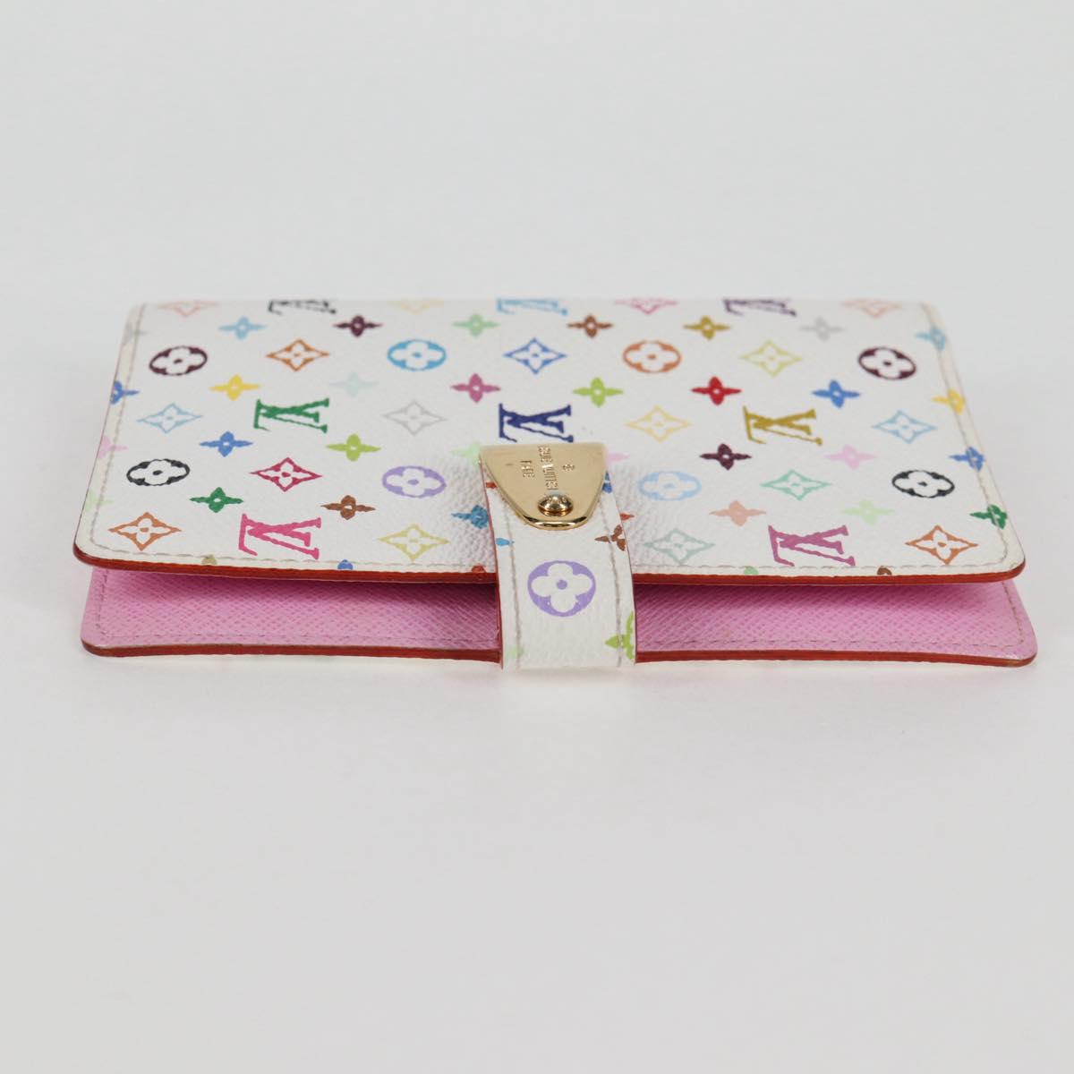 Louis Vuitton Agenda PM, White, Canvas, wallet