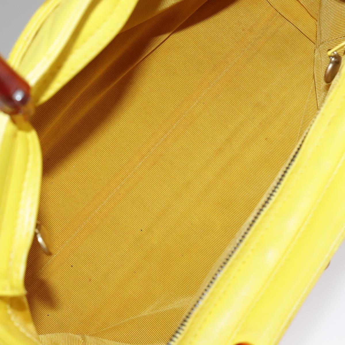Chanel Cabas, Yellow, Leather, handbag