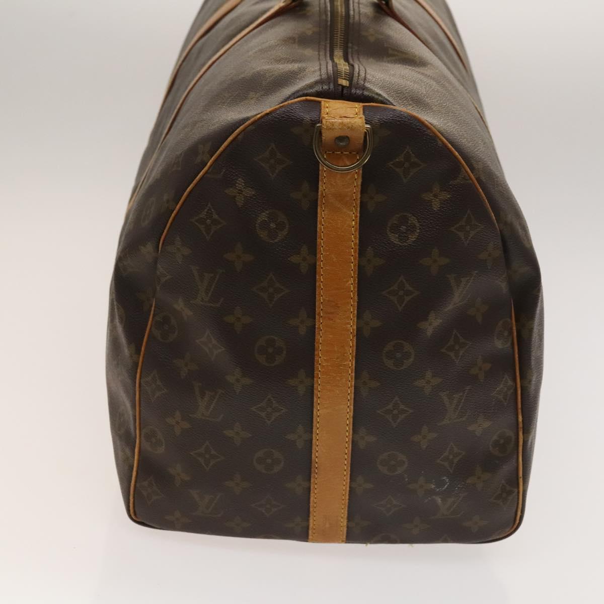 Louis Vuitton Keepall Bandoulière 60, Brown, Canvas, travel