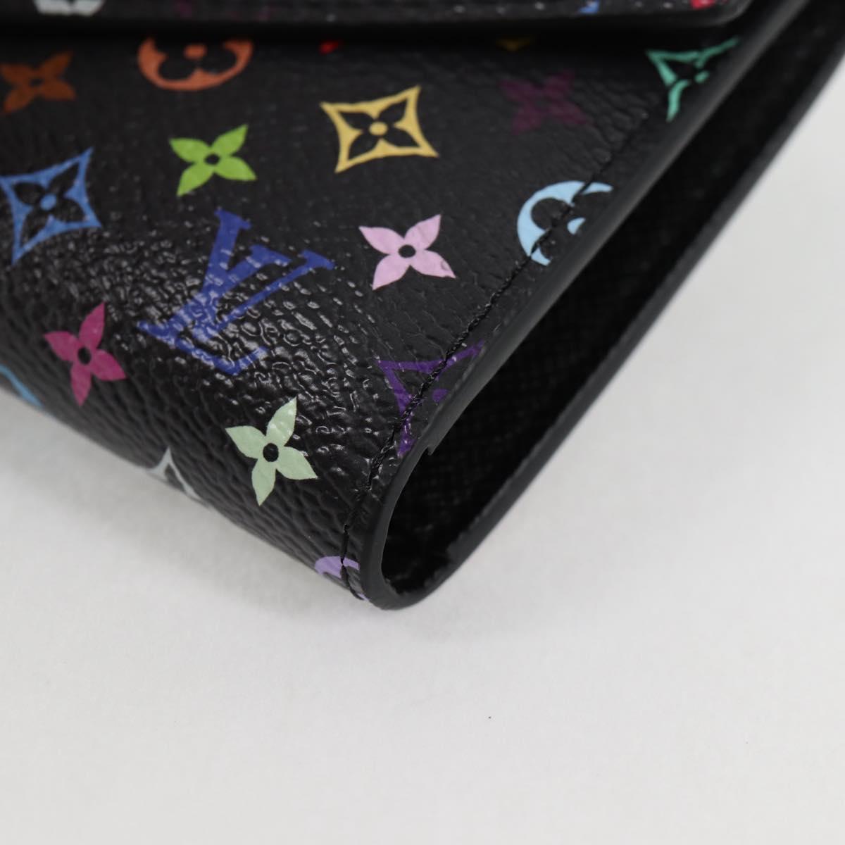 Louis Vuitton Victorine, Black, Canvas, wallet