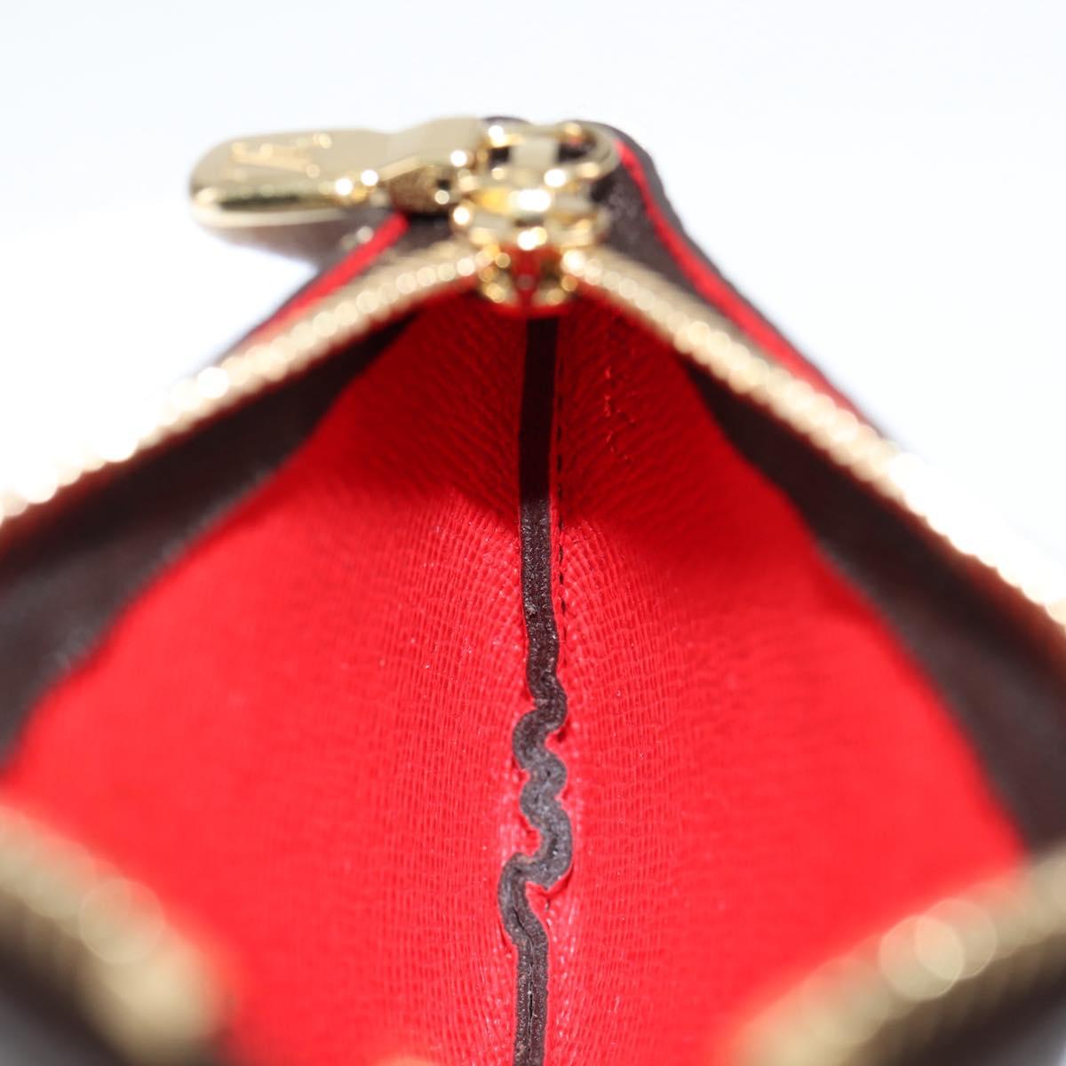 Louis Vuitton Pochette Clés, Brown, Canvas, wallet