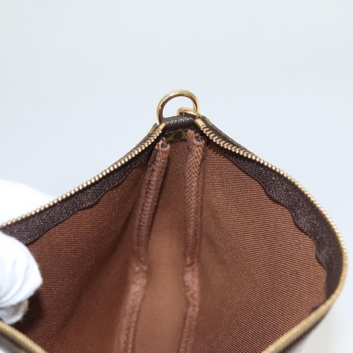 Louis Vuitton Pochette Accessoire, Khaki, Canvas, clutch