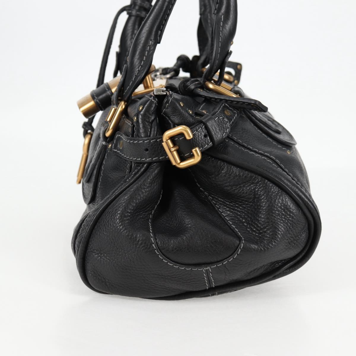 Chloé Paddington, Black, Leather, handbag